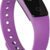 Activity Tracker met Hartslagmeter Fitness Armband – Stappenteller – Calorieteller – Paars